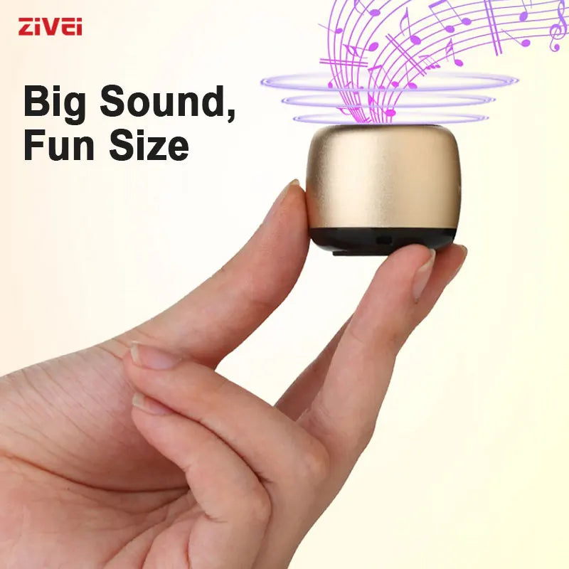 ZIVEI Bluetooth Speaker Mini Sound box Wireless Speakers Portable Small Soundbar Alloy Music Box Caixa De Som Altavoz Bluetooth