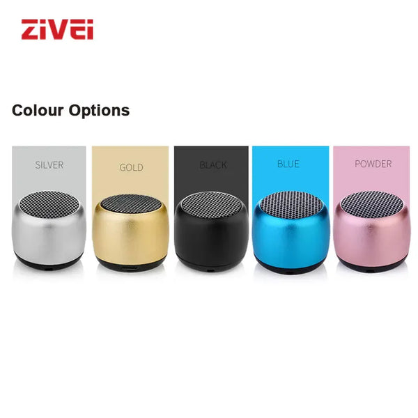 ZIVEI Bluetooth Speaker Mini Sound box Wireless Speakers Portable Small Soundbar Alloy Music Box Caixa De Som Altavoz Bluetooth