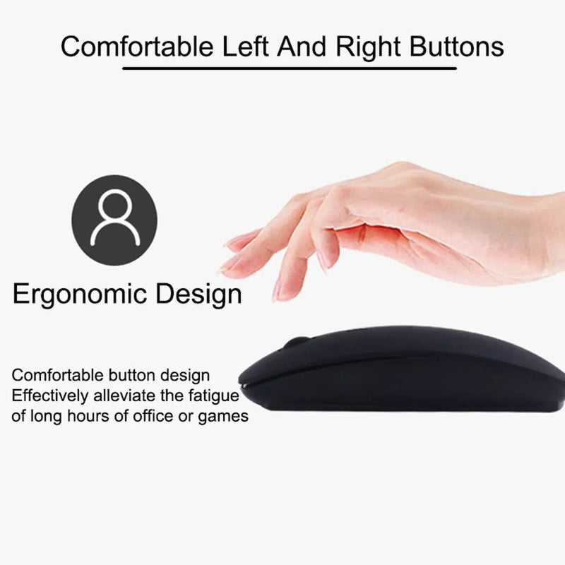 Wireless Mouse Computer Bluetooth-compatible Mouse Silent PC Mause Rechargeable Ergonomic Mouse Optical Mice For Laptop PC