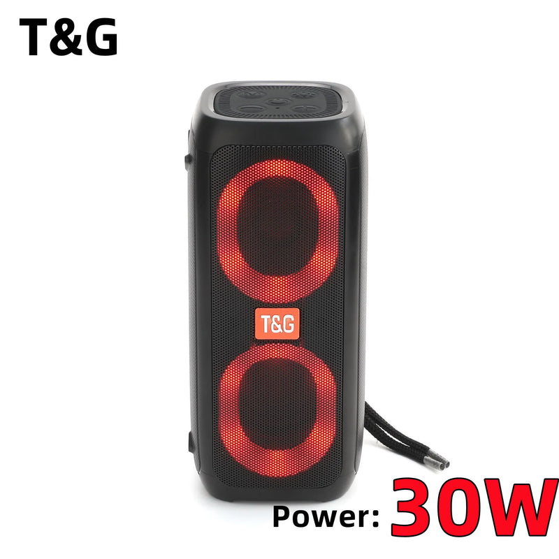 caixa de som T & G-TG333 Alto-falante Bluetooth sem fio, Subwoofer imperm