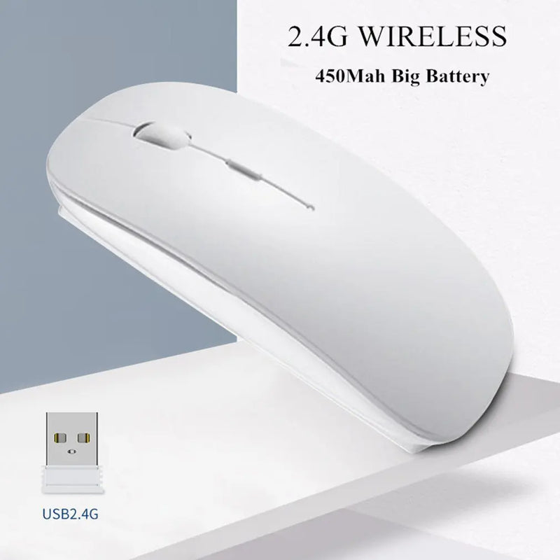 Wireless Mouse Computer Bluetooth-compatible Mouse Silent PC Mause Rechargeable Ergonomic Mouse Optical Mice For Laptop PC