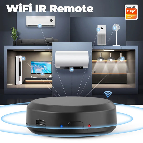 Tuya WiFi Controle Remoto IR Infravermelho Universal Para AC TV DVD App Controle Temporizador de Voz Trabalhar Com Alexa E Google