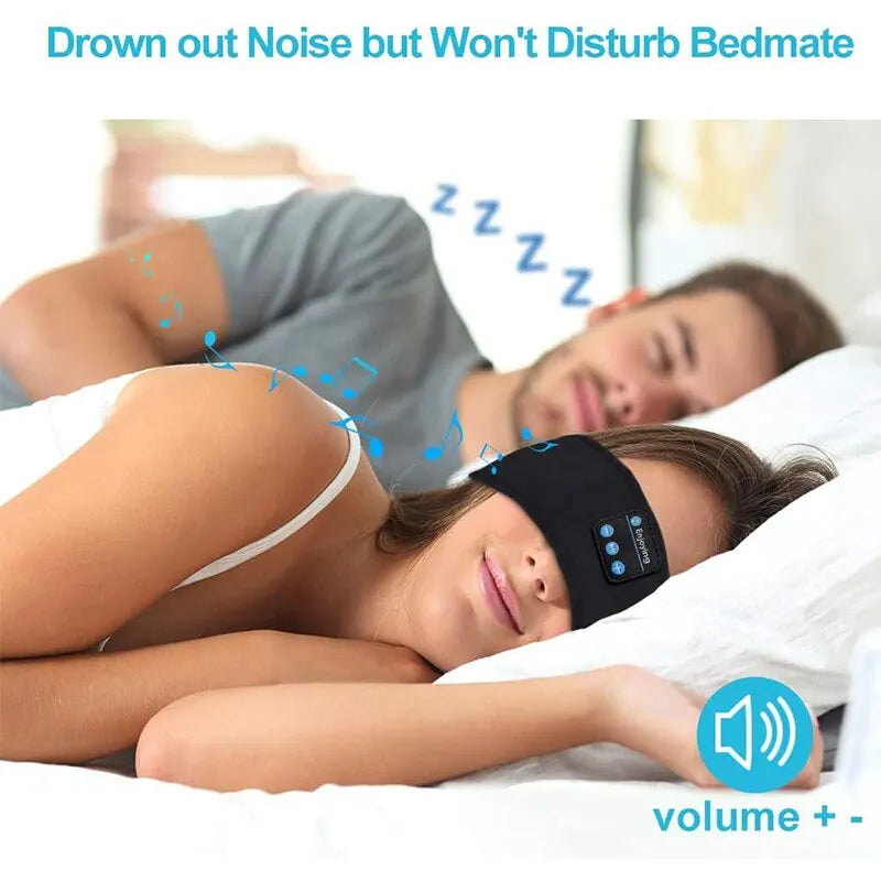 Mascara de dormir Fone Bluetooth Earphones Sports