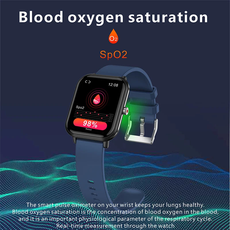 Relógio inteligente com tela colorida Q9pro de 1,7 polegadas. Resistente à água· Android · iOS